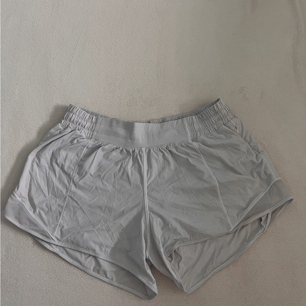 Women's White Hotty Hot Low Rise Lululemon Shorts